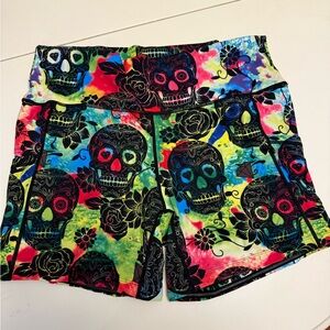 Constantly Varied Gear Multicolor Skull Print Women's Shorts